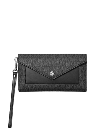 Michael Michael Kors Jet Set Large Signature Logo Envelope Wristlet