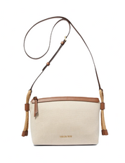 Michael Michael Kors Talia Medium Cotton Canvas Crossbody Bag