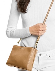 Michael Michael Kors Trisha Medium Pebbled Leather Crossbody Bag