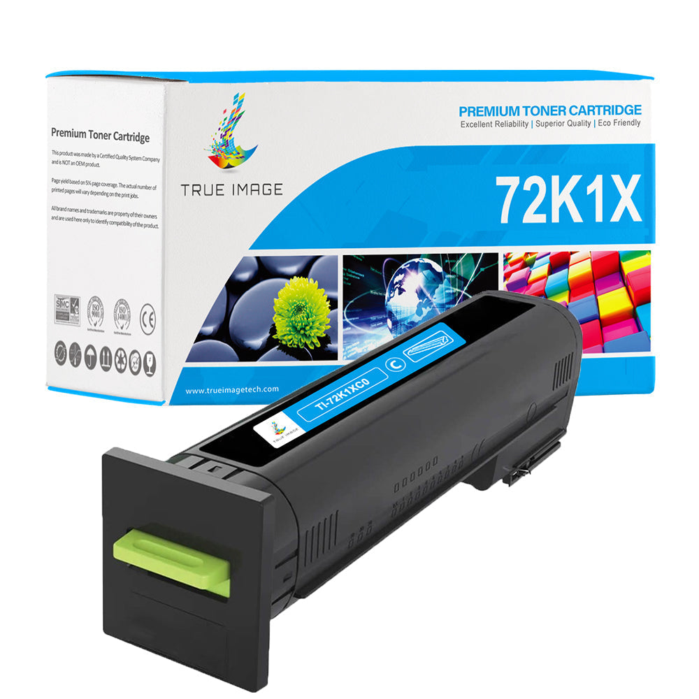 72K1XC0 - Compatible Lexmark 72K1X Cyan High Yield Toner Cartridge