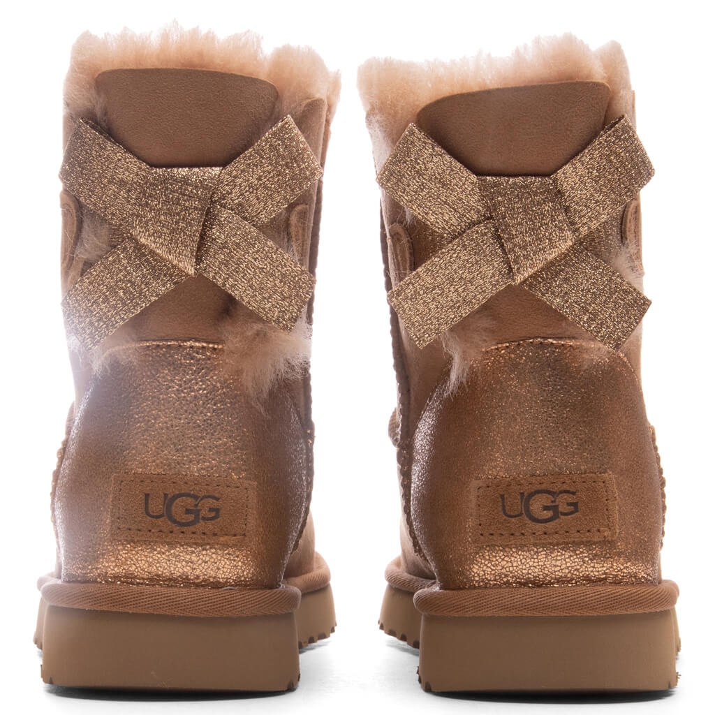 Women's Mini Bailey Bow Glitz Boot - Chestnut