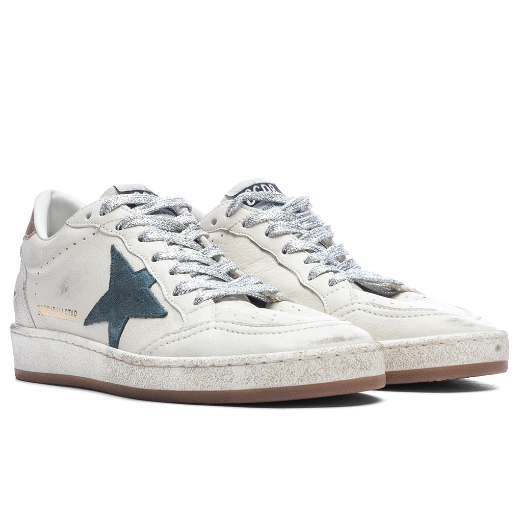 Women's Ball-Star - White/Smoke Blue/Peach