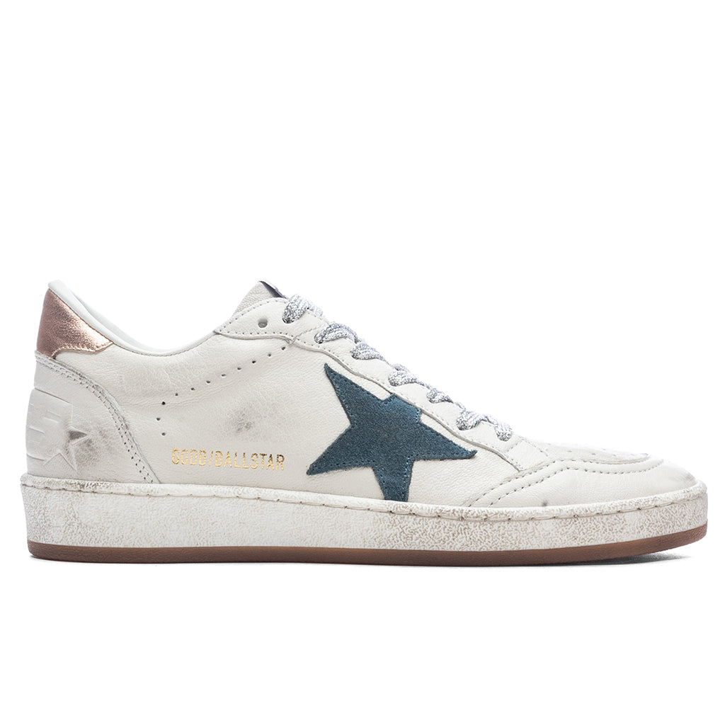 Women's Ball-Star - White/Smoke Blue/Peach