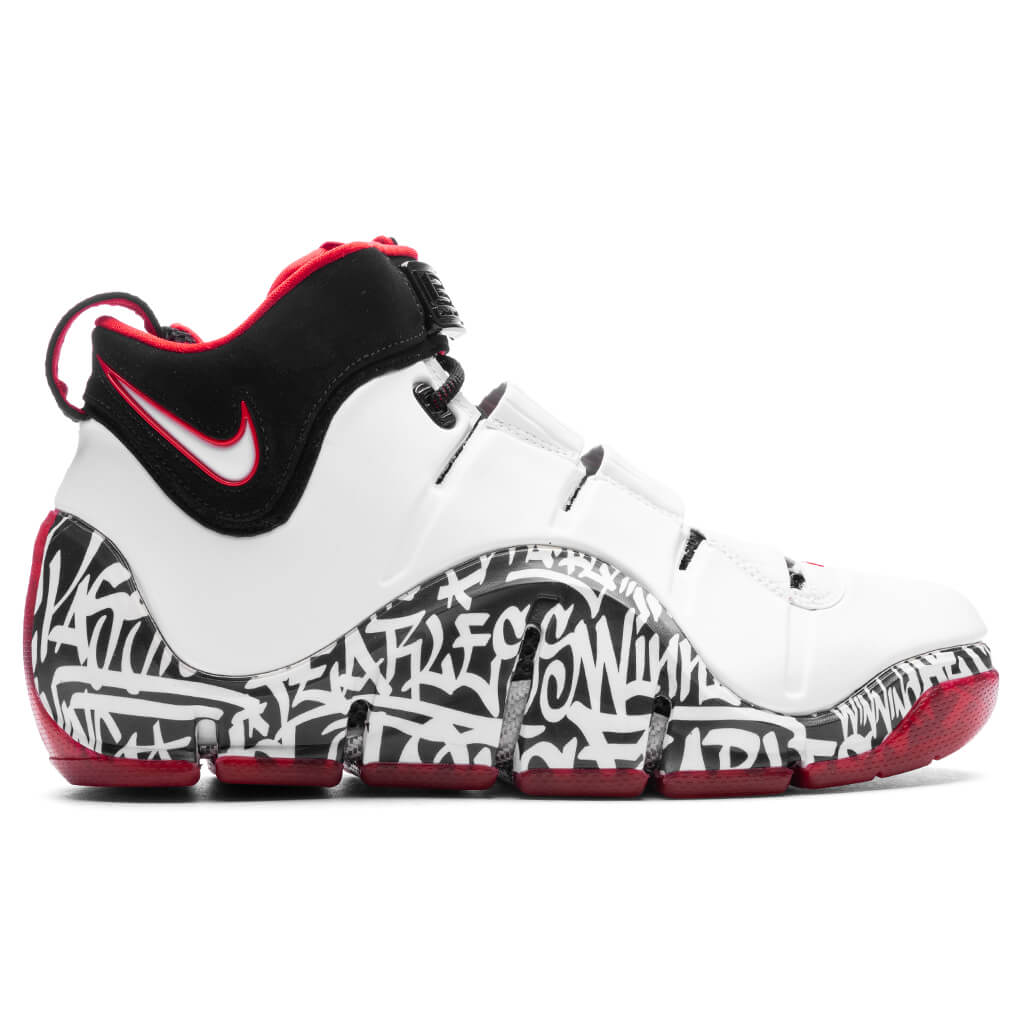 Zoom Lebron IV - White/Black/University Red