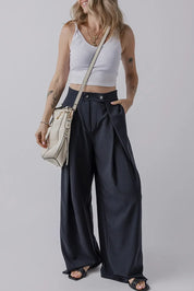 Wide Leg Pants with Pockets