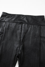 Pocketed V-Cut Waist Leggings