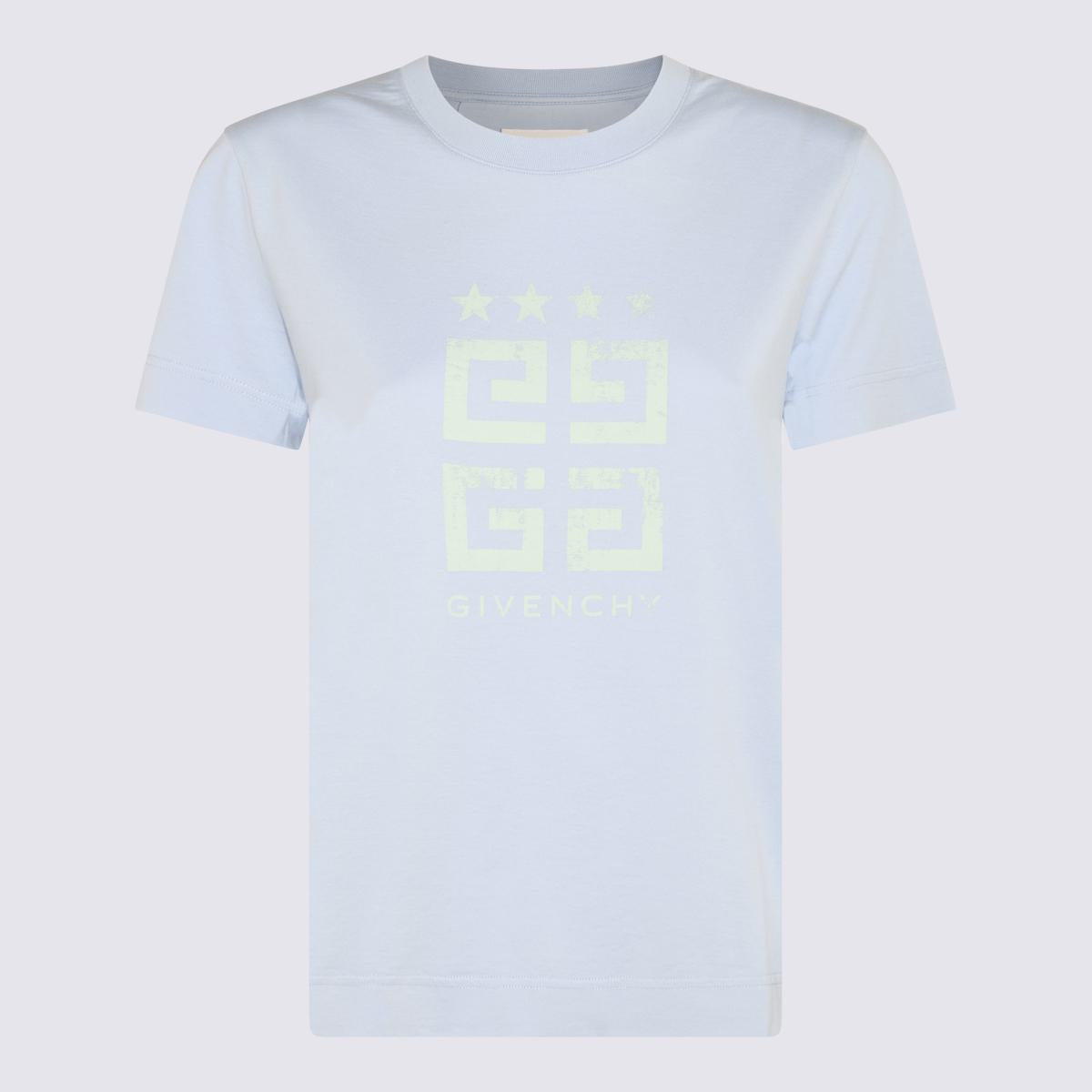 Givenchy Light Blue Cotton 4G T-Shirt