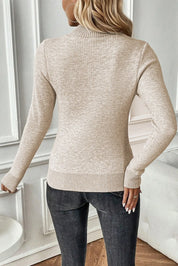 Mock Neck Long Sleeve Sweater