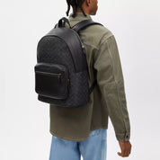 Coach Outlet West Backpack In Signature Canvas