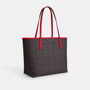 Coach Outlet City Tote Bag In Signature Canvas