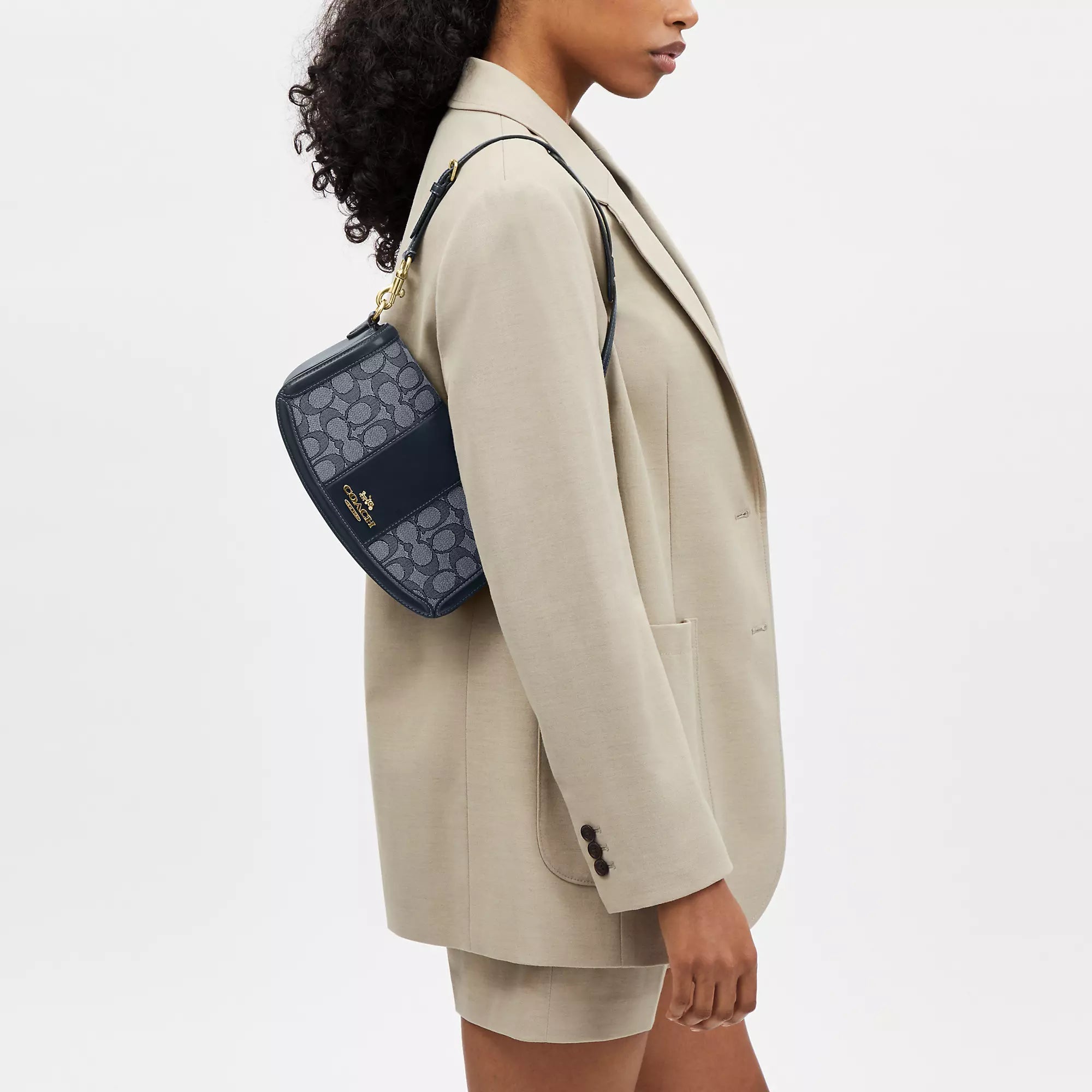 Coach Outlet Andrea Shoulder Bag In Signature Jacquard