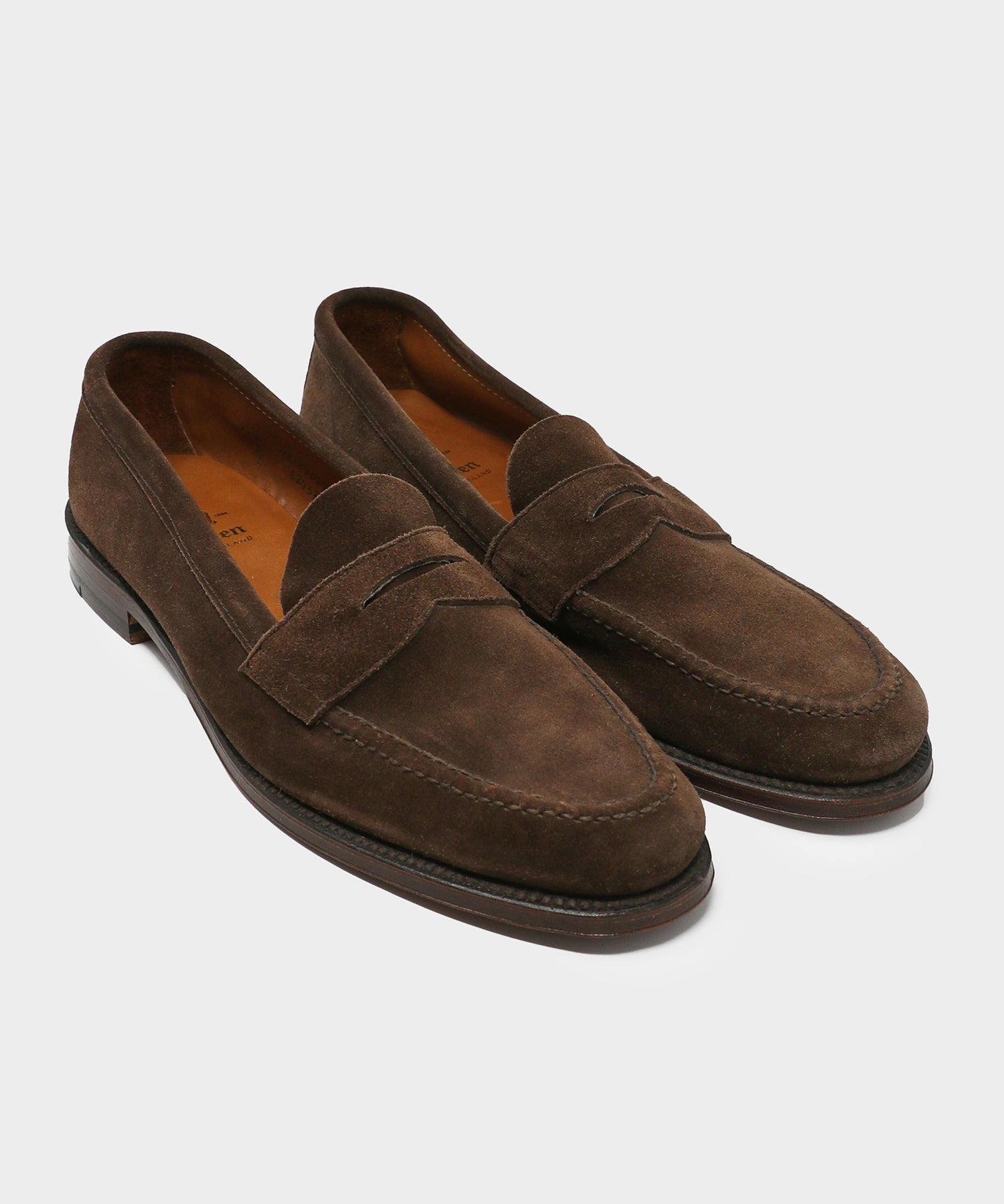 Alden Dark Brown Suede Penny Loafer