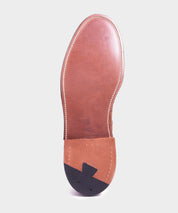 Alden Unlined Suede Plain Toe Blucher In Snuff