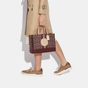 Coach Outlet Dempsey Carryall In Signature Jacquard With Stripe And Coach Patch