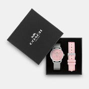 Coach Outlet Boxed Ruby Watch Gift Set, 32 Mm