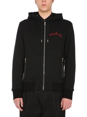 Alexander McQueen Hooded Sweatshirt With Zip