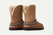 Women's Classic Short Crescent Boots In Chestnut