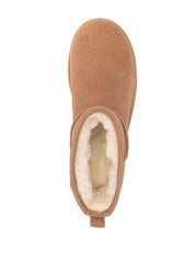 'Ultramini' Beige Boots With Platform In Suede Woman