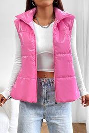 Zip Up Collared Vest