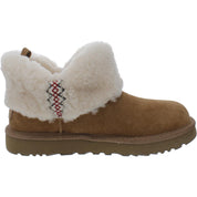 Ultra Mini Womens Suede Winter Shearling Boots