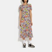 Coach Outlet Floral Midi Dress