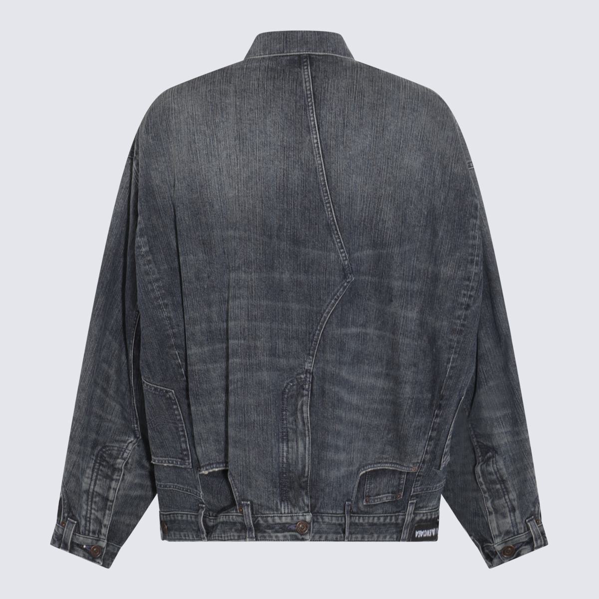 Balenciaga Blue Cotton Denim Jacket