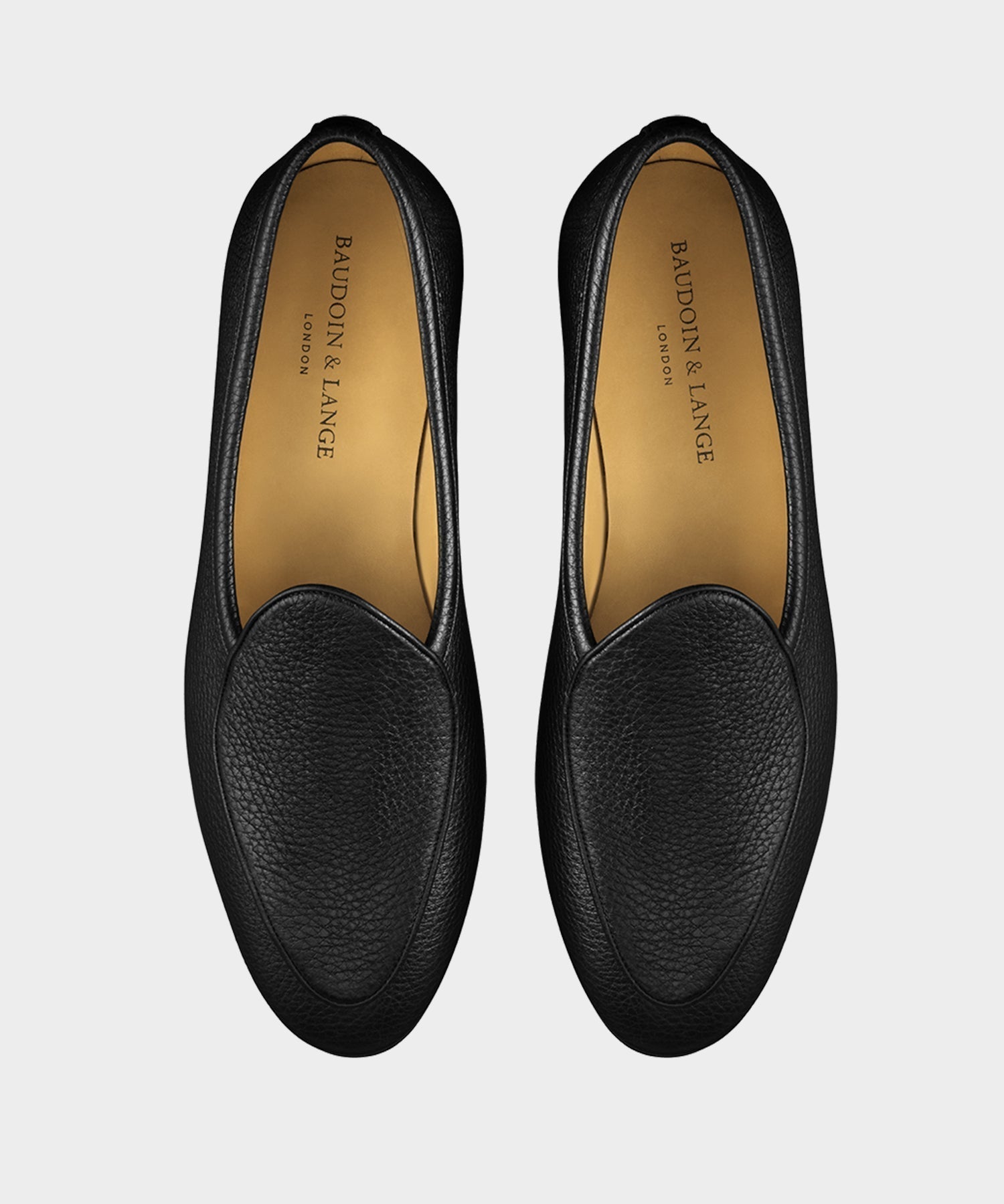 Baudoin & Lange Sagan Loafers in Black Deerskin