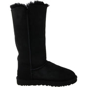 Womens Leather Lamb Fur Lined Winter & Snow Boots