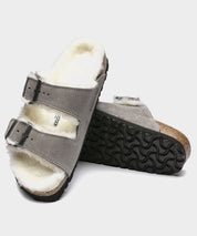 Birkenstock Arizona Shearling in Stone