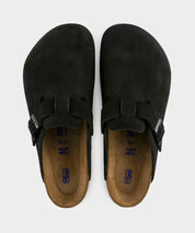 Birkenstock Boston Suede in Black