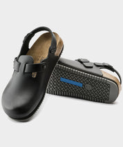 Birkenstock Tokio Super Grip in Black Leather