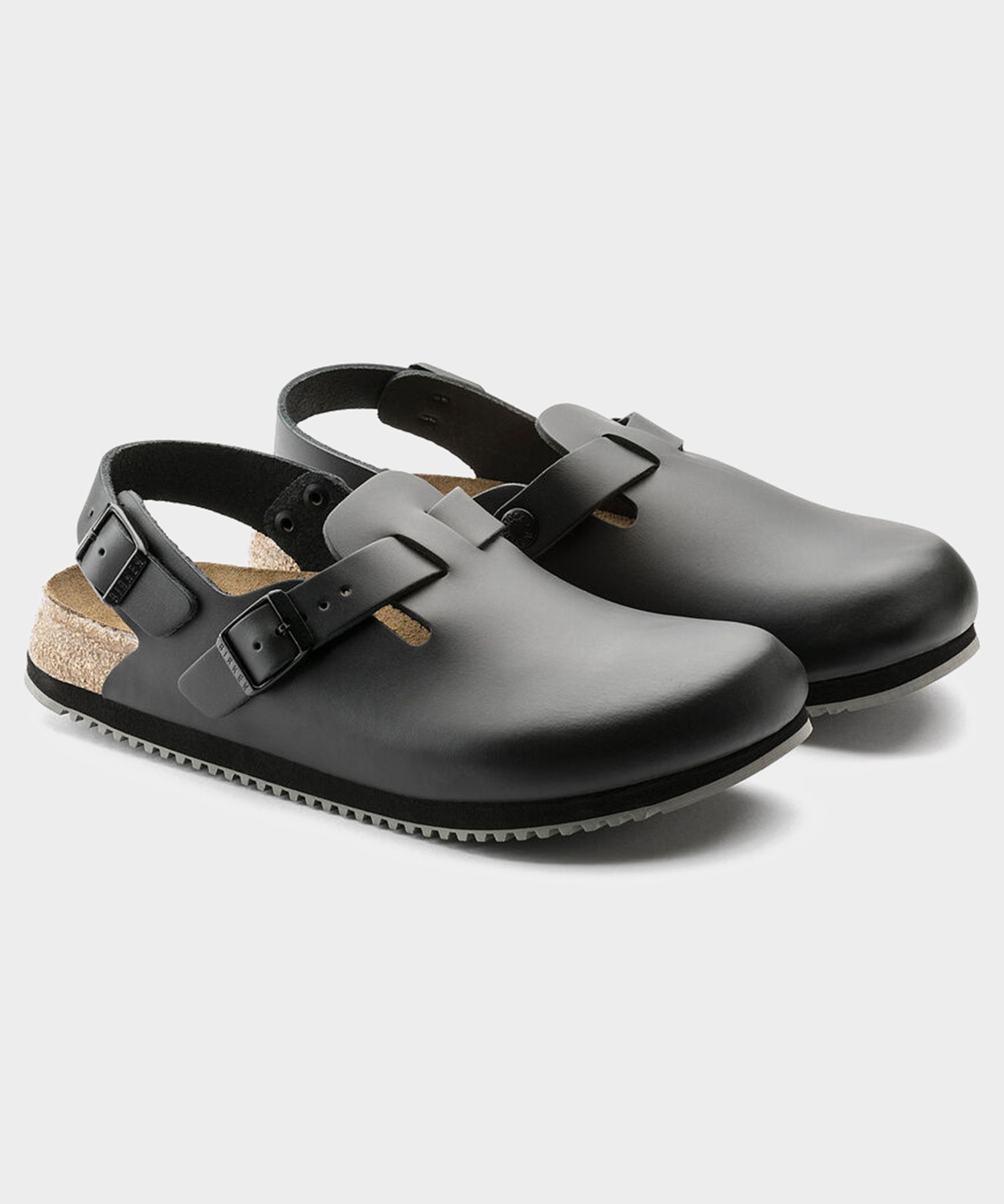 Birkenstock Tokio Super Grip in Black Leather