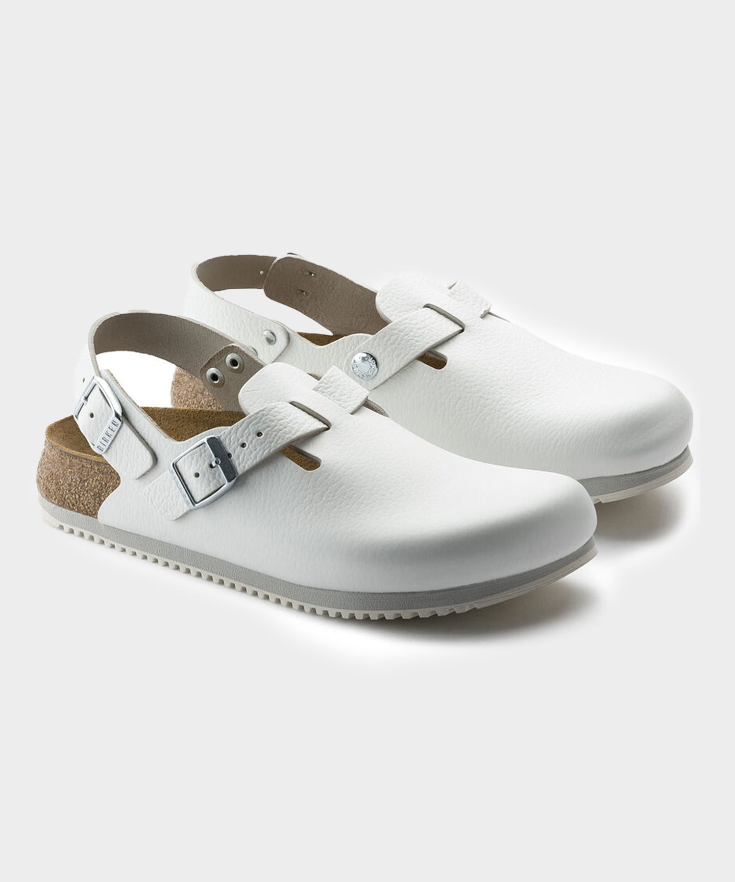 Birkenstock Tokio Super Grip in White Leather