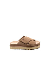 Goldenstar Cross Slide Sandal In Driftwood