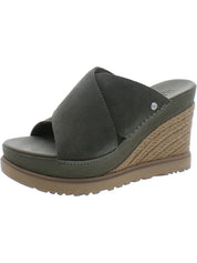 Abbot Womens Suede Espadrille Wedge Sandals