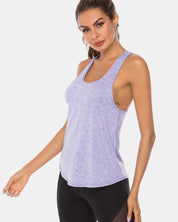 Full Size Scoop Neck Wide Strap Active Tank