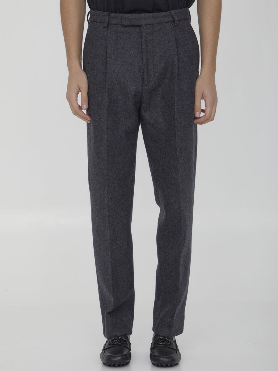 Wool And Cashmere Trousers