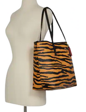 Coach City Tote With Tiger Print