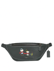 Coach X Peanuts Warren Belt Bag With Snoopy Motif