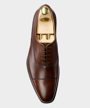 Crockett & Jones Hallam Cap-toe Shoe in Dark Brown