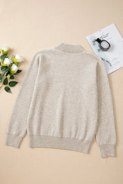 Mock Neck Long Sleeve Sweater