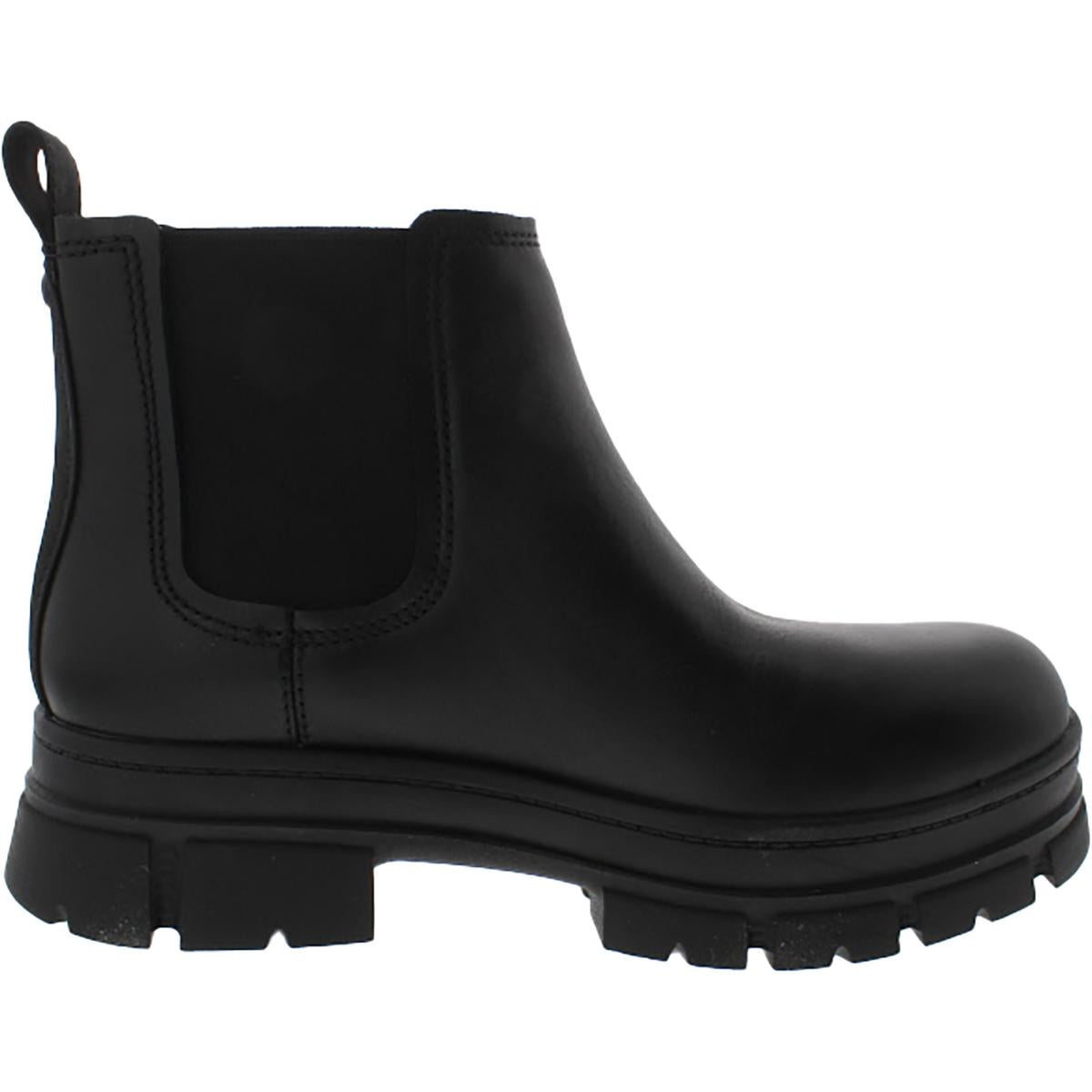 ASHTON CHELSEA Womens Leather Chelsea Boots