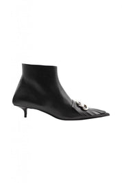 Balenciaga Pointed Leather Boots Shoes