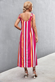 Striped Scoop Neck Cami Dress