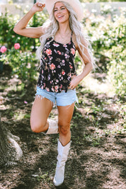 Floral Spaghetti Strap Cami