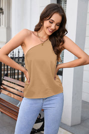 One Shoulder Sleeveless Top