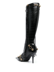 Balenciaga Le Cagole Leather Heel Boots