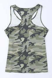 Camouflage Wide Strap Tank