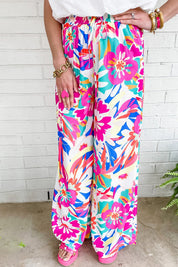 Printed Wide Leg Pants