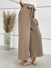 Honey Tied Wide Leg Long Pants